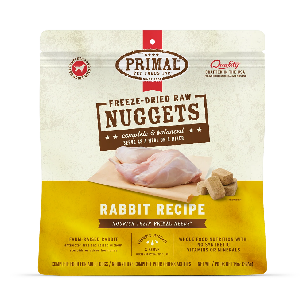 Primal | Rabbit Freeze-Dried Dog Food 14 oz