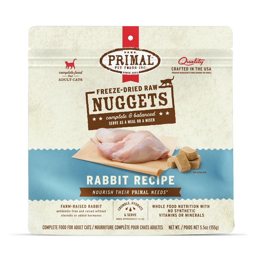 Primal | Rabbit Freeze-Dried Cat Food 14 oz