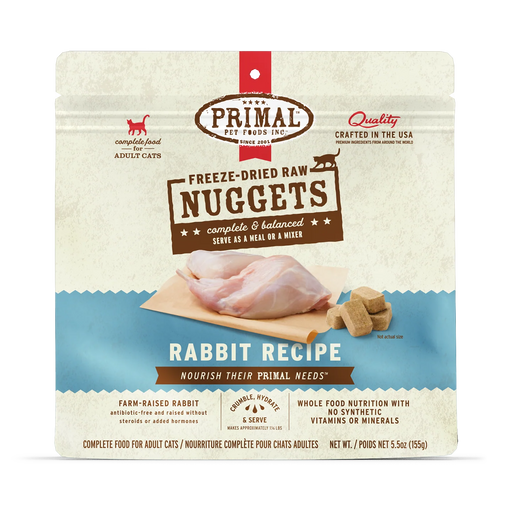 Primal | Rabbit Freeze-Dried Cat Food 14 oz