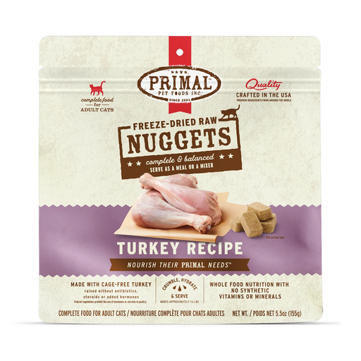 Primal | Turkey Freeze-Dried Cat Food 14 oz