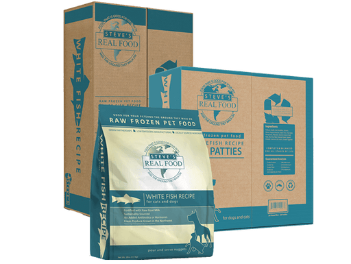 Steve's Real Food | Whitefish Diet Raw Frozen Food for Dogs & Cats