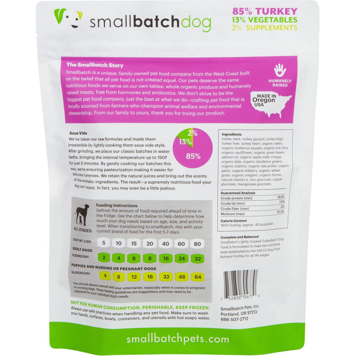 Small Batch | Lightly Cooked Turkey Batch (frozen)