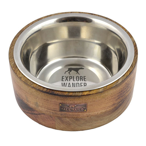 Tall Tails | Wood Dog Bowl