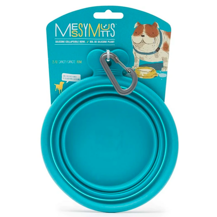 Messy Mutts | Collapsible Bowl - Blue