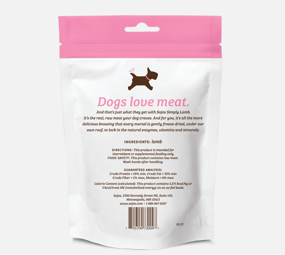 Sojos | Simply Lamb Freeze-Dried Dog Treats