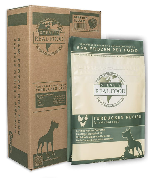 Steve's Real Food | Turducken Diet Raw Frozen Food for Dogs & Cats
