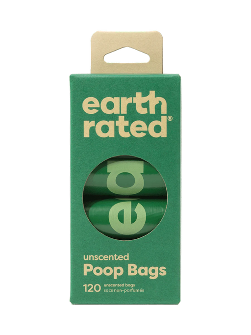 Earth Rated | Poop Bags - 8 Roll Pack (120 bags)