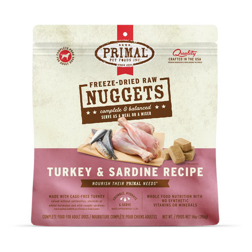 Primal | Turkey & Sardine Freeze-Dried Dog Food