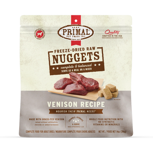 Primal | Venison Freeze-Dried Dog Food 14 oz