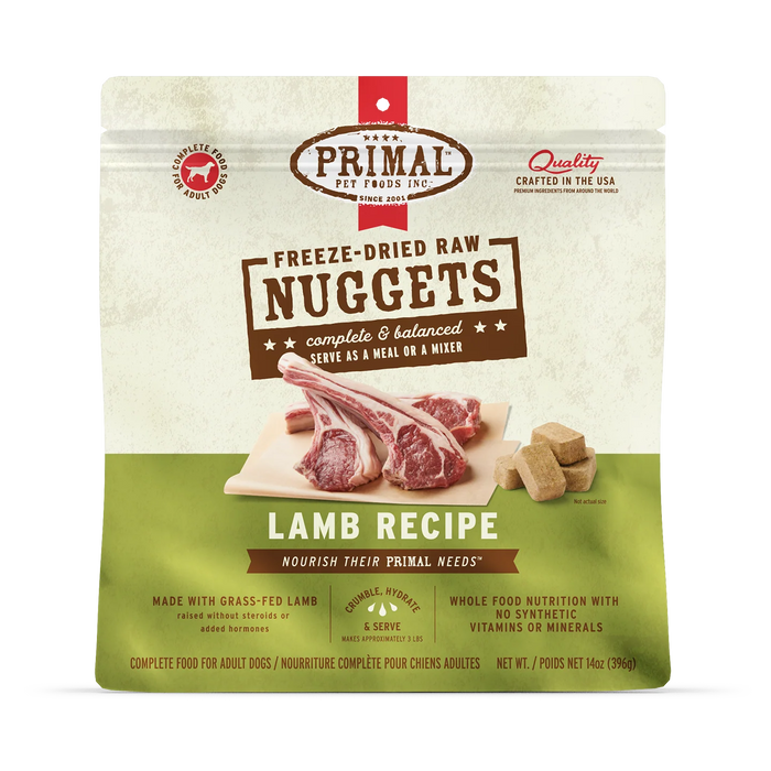 Primal | Lamb Freeze-Dried Dog Food 14 oz