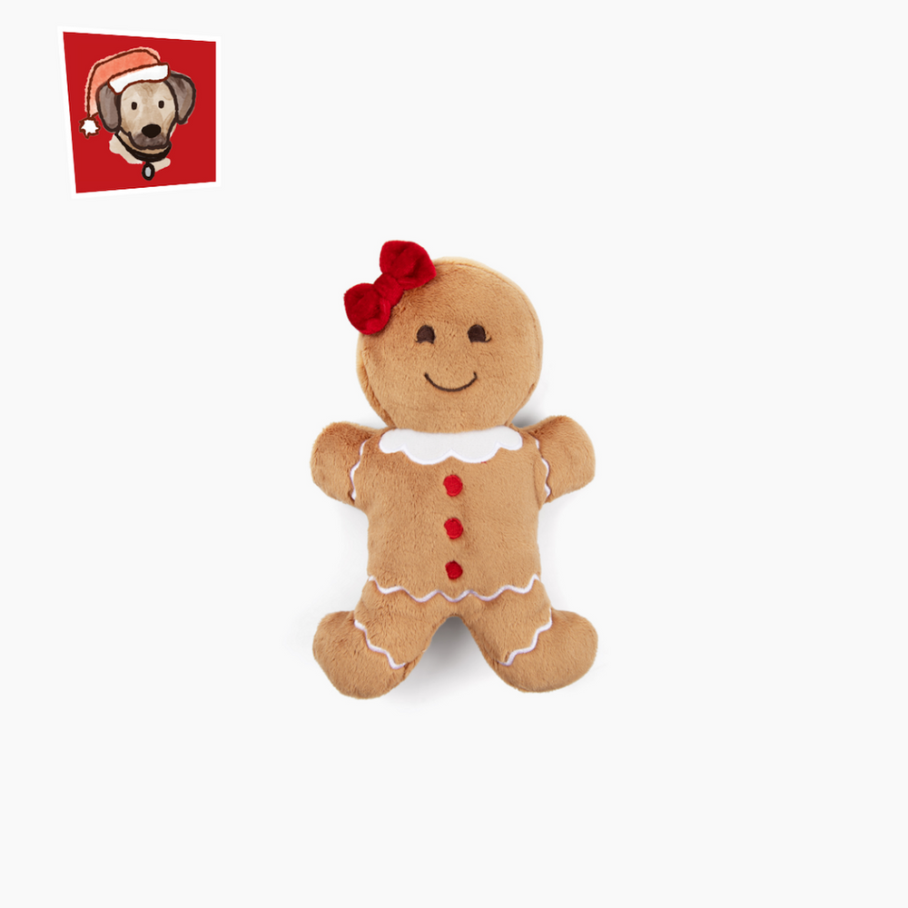 Fluff & Tuff® | Judy Gingerbread Christmas Dog Toy 2025 (small)