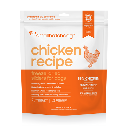 Small Batch | Chicken Batch Freeze-Dried Dog Food Sliders