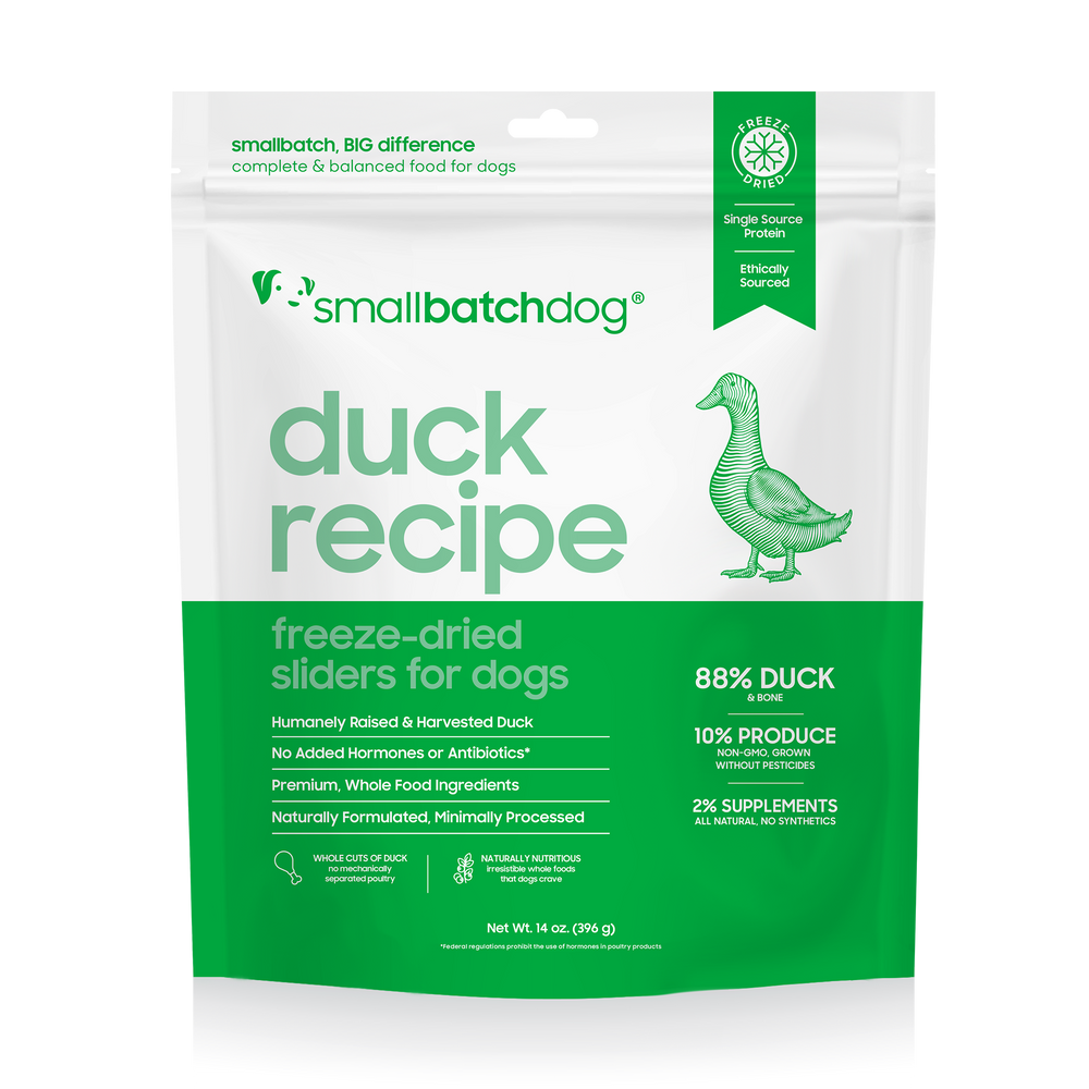 Small Batch | Duck Batch Freeze-Dried Dog Food Sliders
