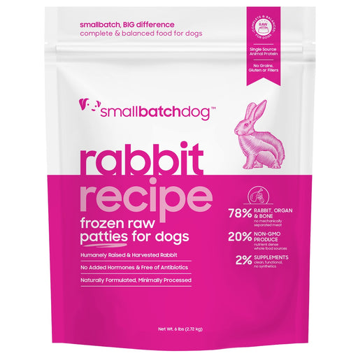 Small Batch | Frozen Rabbit Batch Raw Dog Food