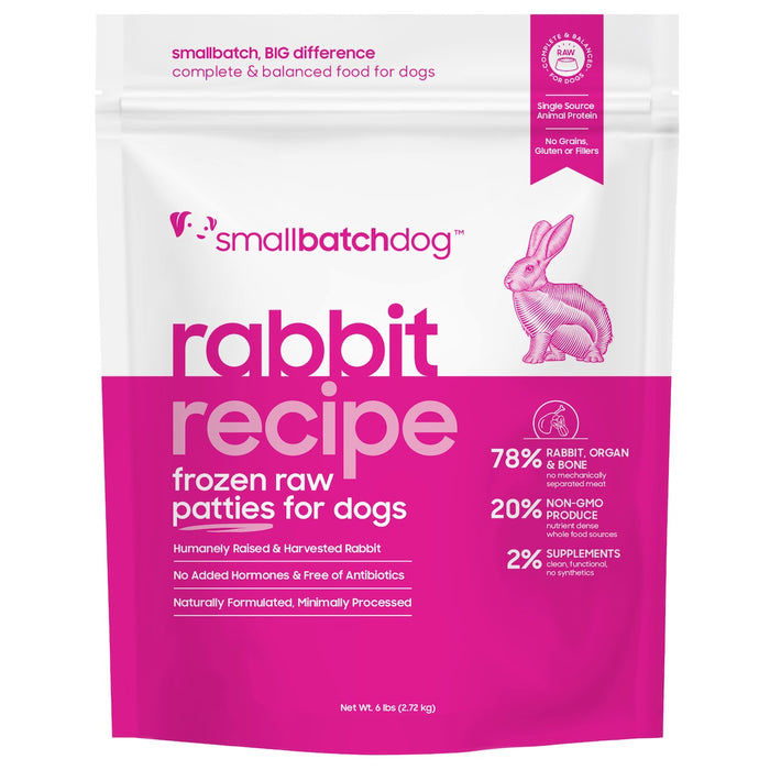 Small Batch | Frozen Rabbit Batch Raw Dog Food