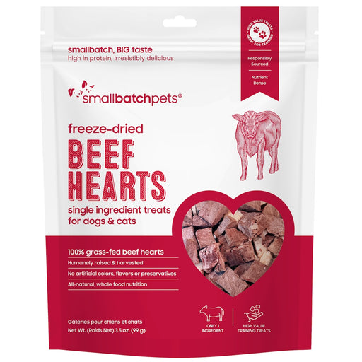 Small Batch | Freeze-Dried Beef Heart Treats 3.5 oz