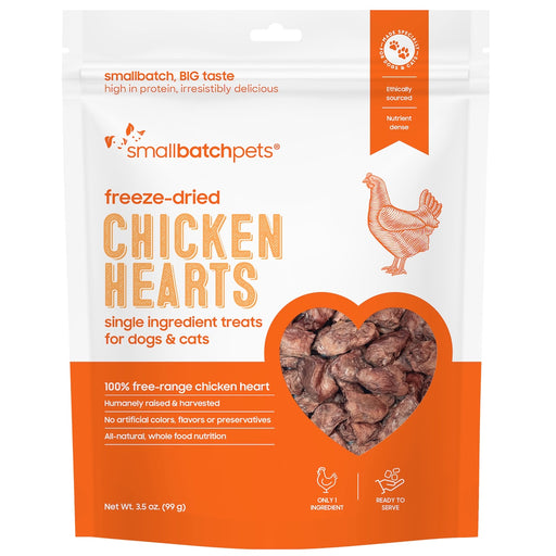 Small Batch | Freeze-Dried Chicken Heart Treats 3.5 oz