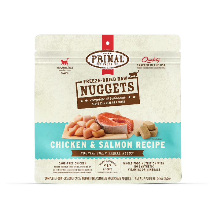 Primal | Chicken & Salmon Freeze-Dried Cat Food 14 oz