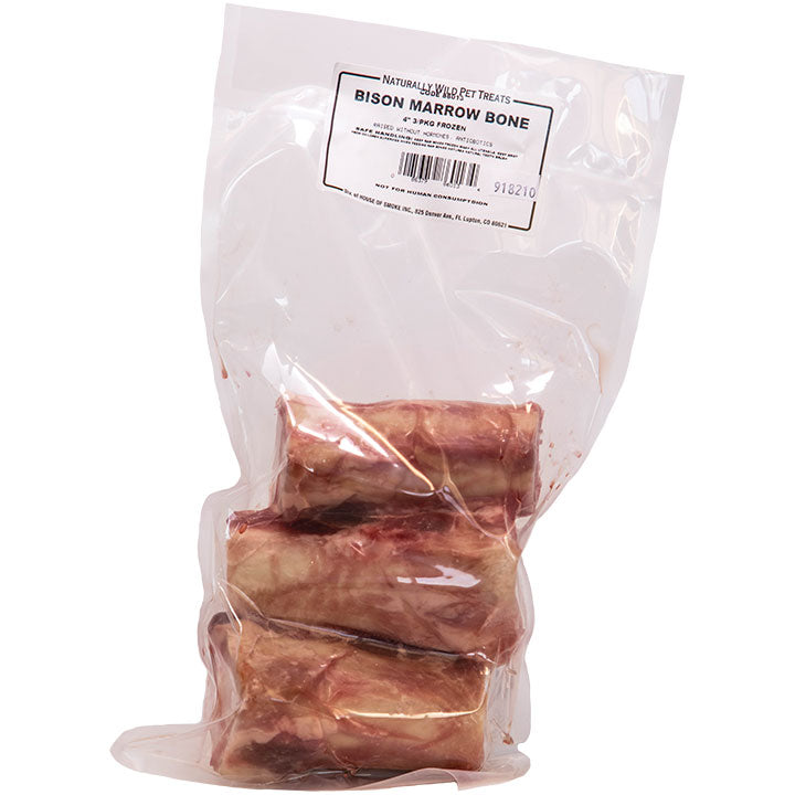 Naturally Wild | 4" Frozen Marrow  Bones - 3 count