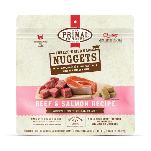 Primal | Beef & Salmon Freeze-Dried Cat Food 14 oz