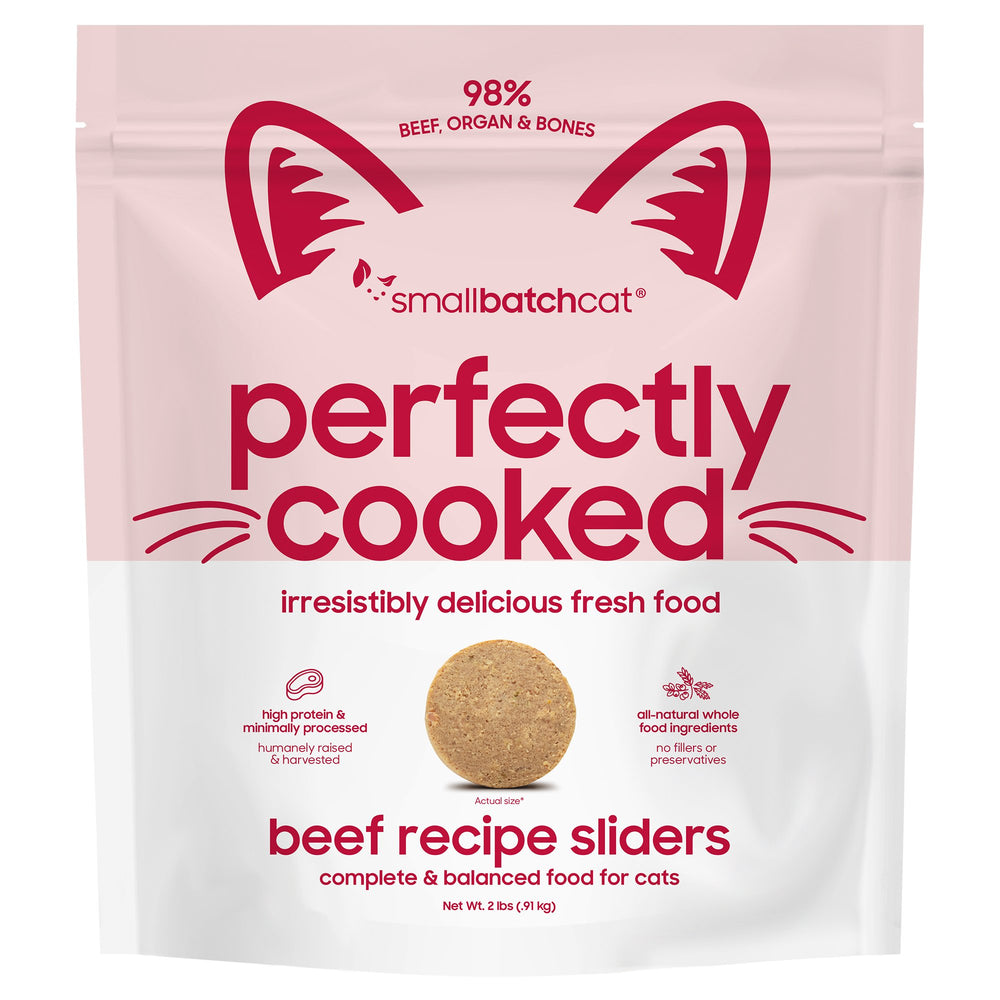 Small Batch | Perfectly Cooked Beef Frozen Cat Food 2 lb