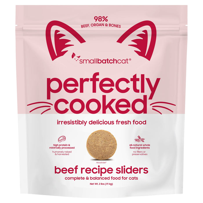 Small Batch | Perfectly Cooked Beef Frozen Cat Food 2 lb