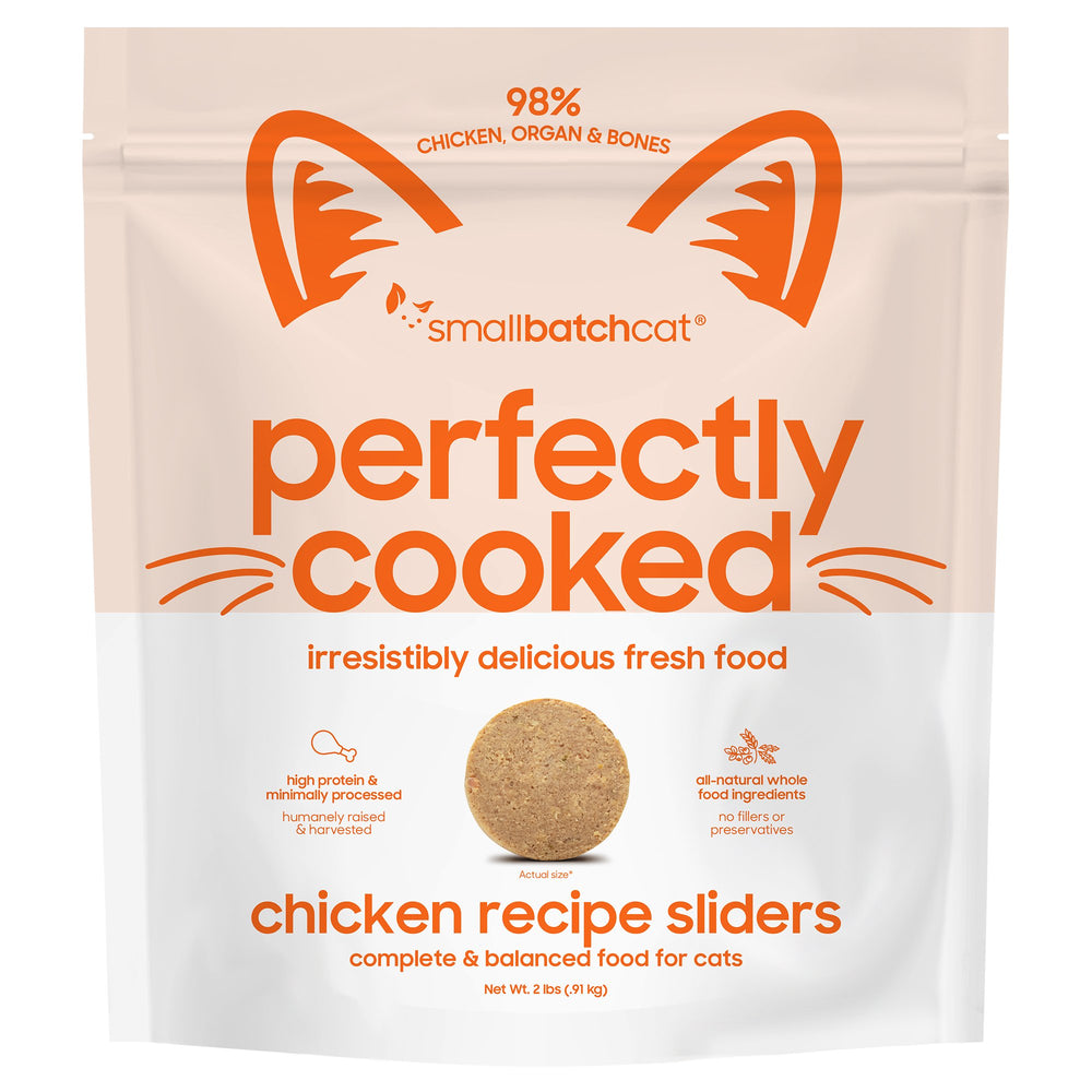 Small Batch | Perfectly Cooked Chicken Frozen Cat Food 2 lb