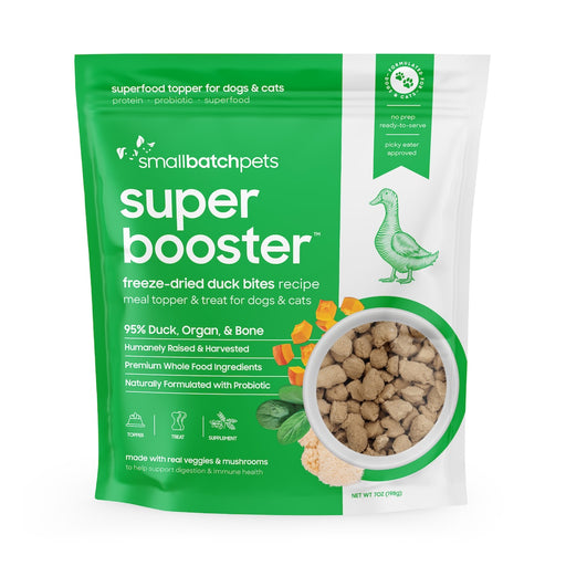 Small Batch | Duck Freeze-Dried Super Booster for Dogs & Cats - 7 oz