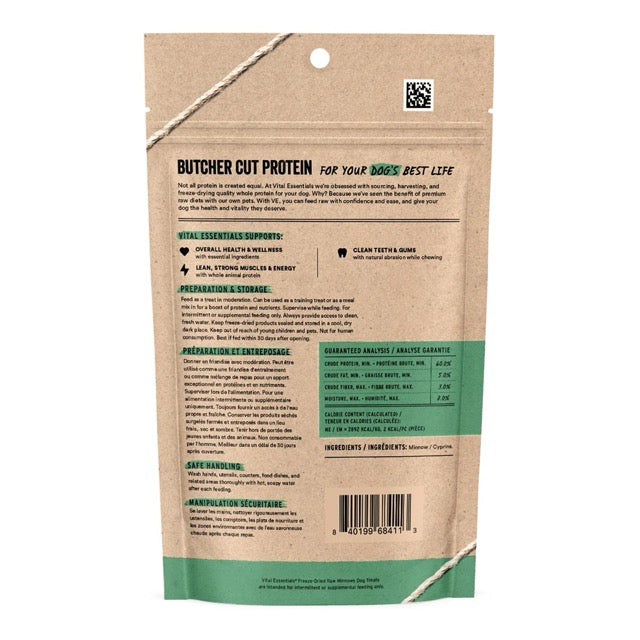 Vital Essentials | Freeze Dried Minnow Dog Treats 2.5 oz