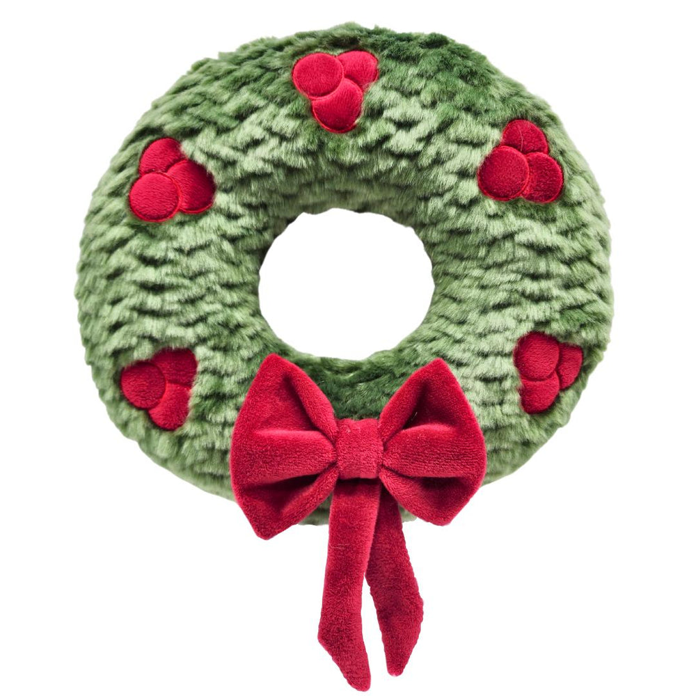 Fluff & Tuff® | Holiday Wreath Christmas Dog Toy