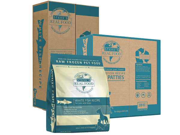 Steve's Real Food | Whitefish Diet Raw Frozen Food for Dogs & Cats