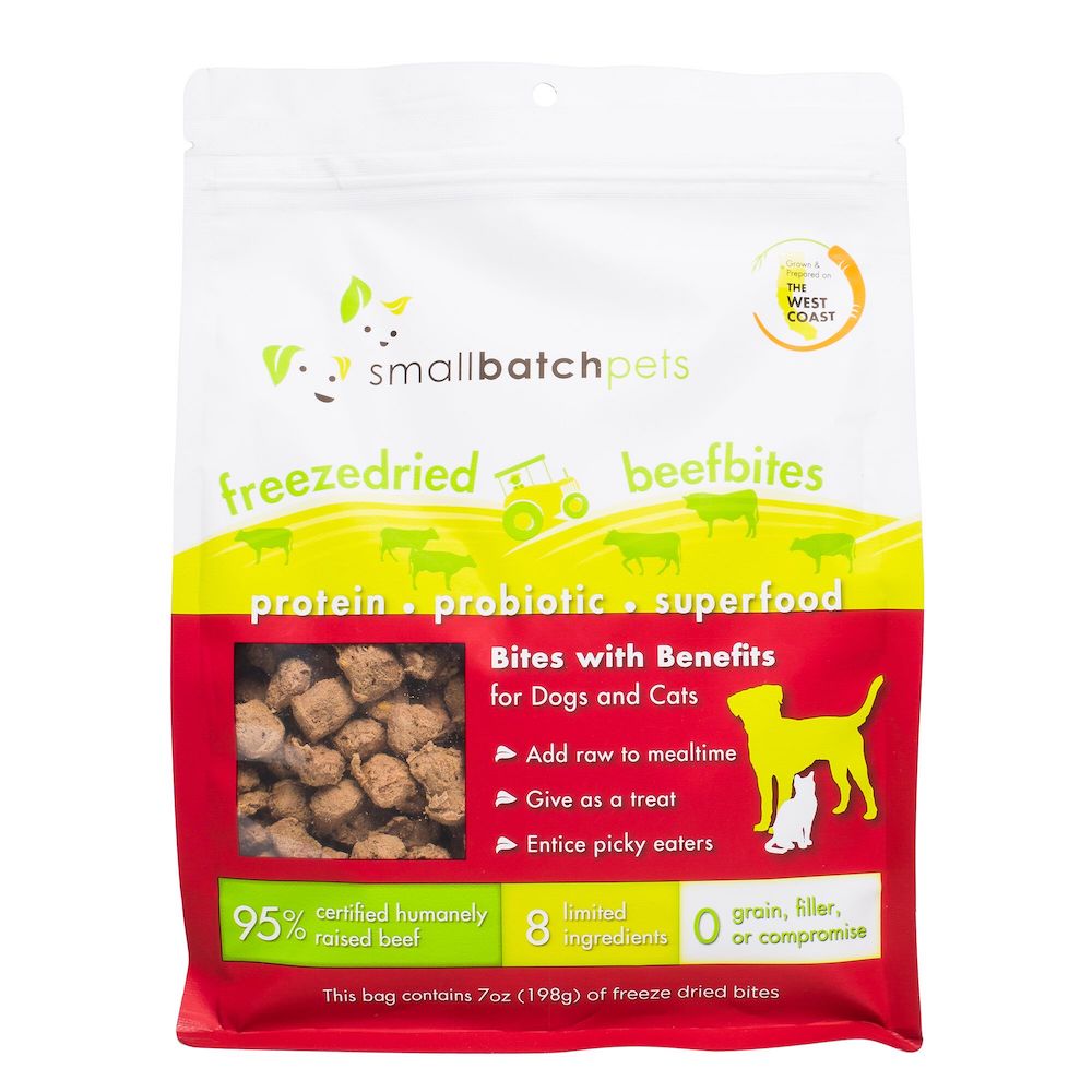 Small Batch | Beef Freeze-Dried Bites for Dogs & Cats - 7 oz