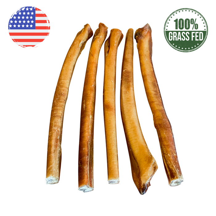 12" Odor Free Bully Stick | USA | Grass-Fed (5-Pack)