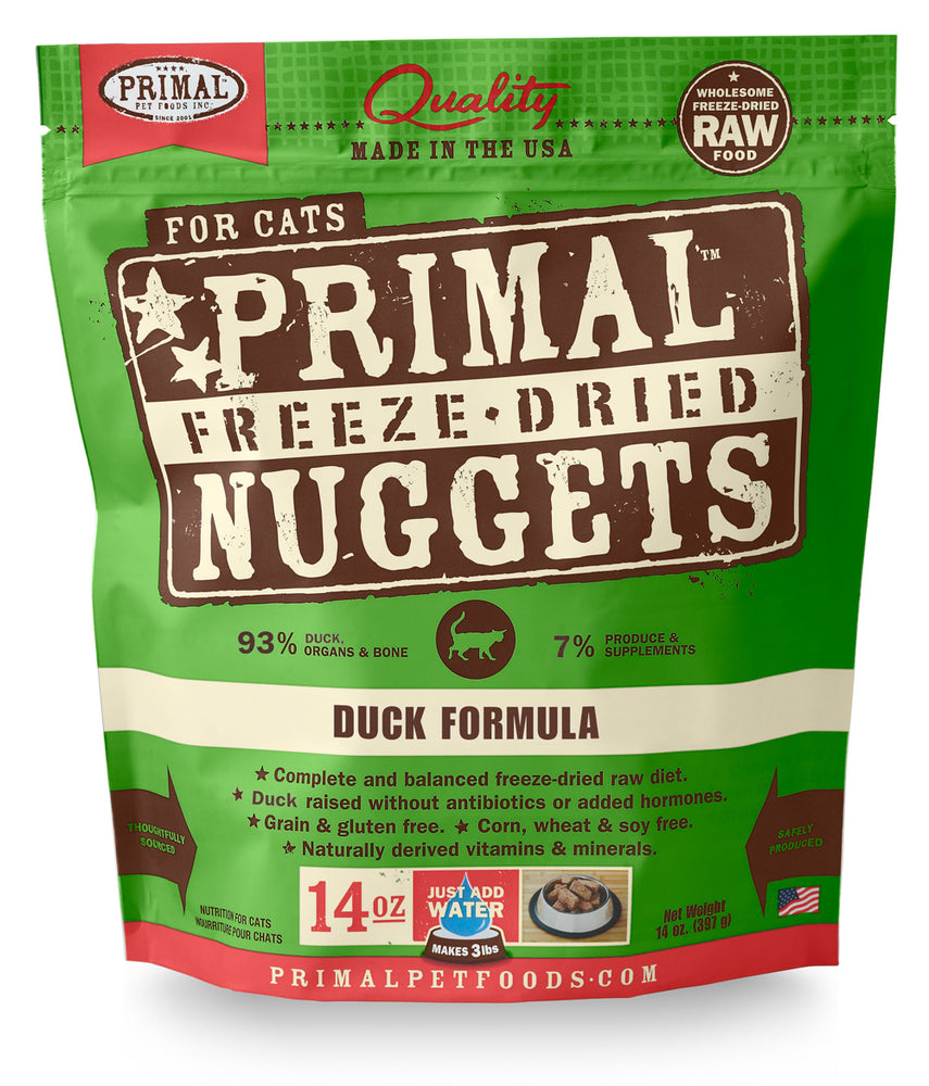 Primal | Duck Freeze-Dried Cat Food 14 oz