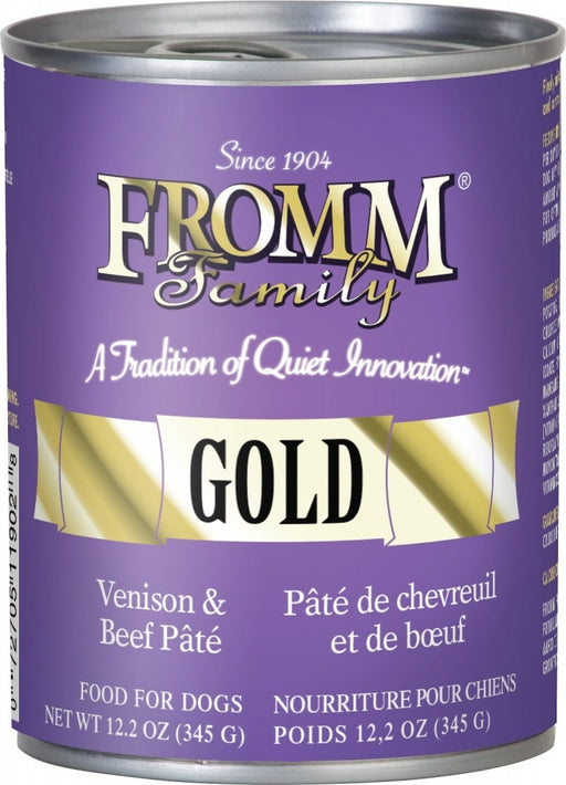 Fromm | Gold Venison & Beef Pate Canned Dog Food 12.2 oz