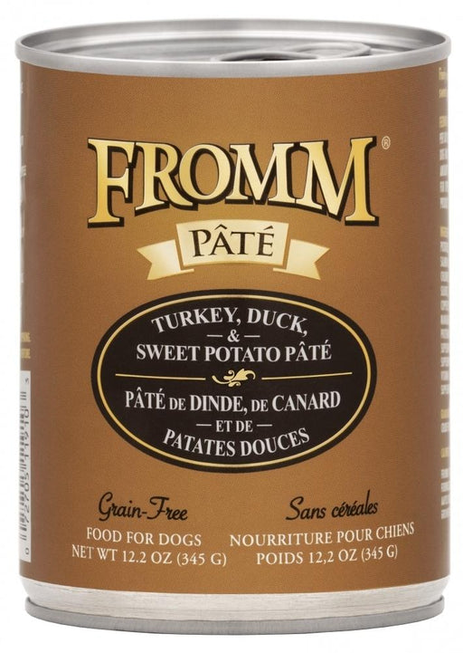 Fromm | Turkey, Duck & Sweet Potato Pate Canned Dog Food 12.2 oz