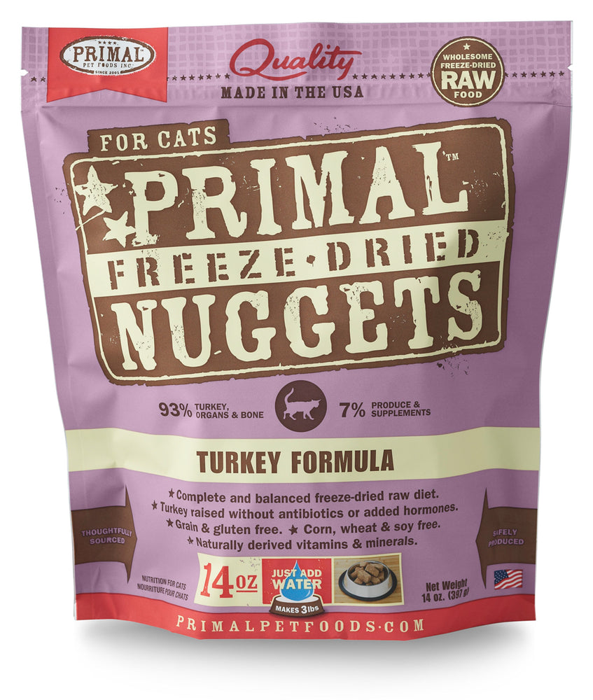 Primal | Turkey Freeze-Dried Cat Food 14 oz