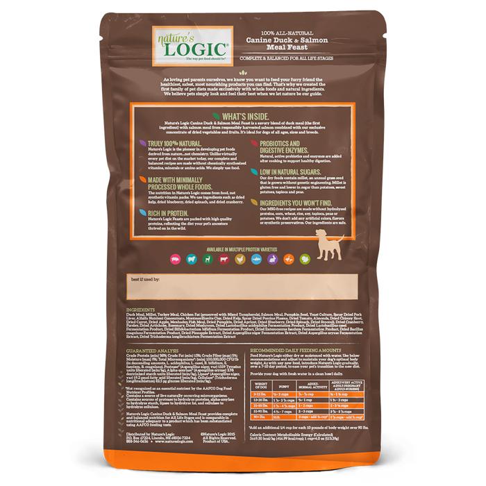 Nature s Logic Duck and Salmon Meal Recipe Dry Dog Food