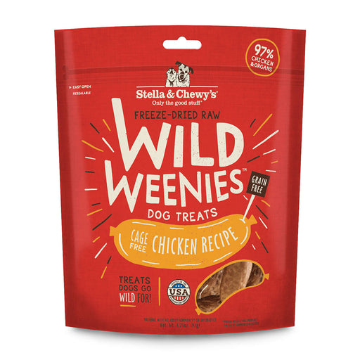 Stella & Chewy's | Cage-Free Chicken Wild Weenies Freeze-Dried Dog Treats 3.25 oz