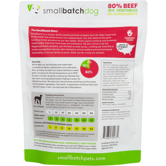 Small Batch | Lightly Cooked Beef Batch (frozen)
