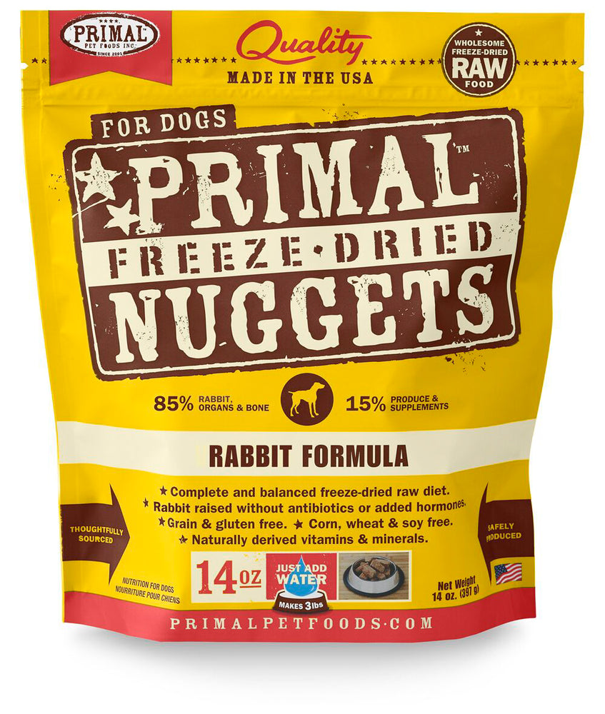 Primal | Rabbit Freeze-Dried Dog Food 14 oz