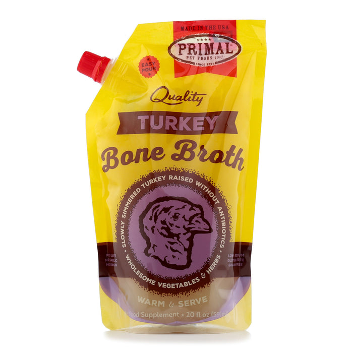 Primal | Turkey Bone Broth 20 oz (frozen)