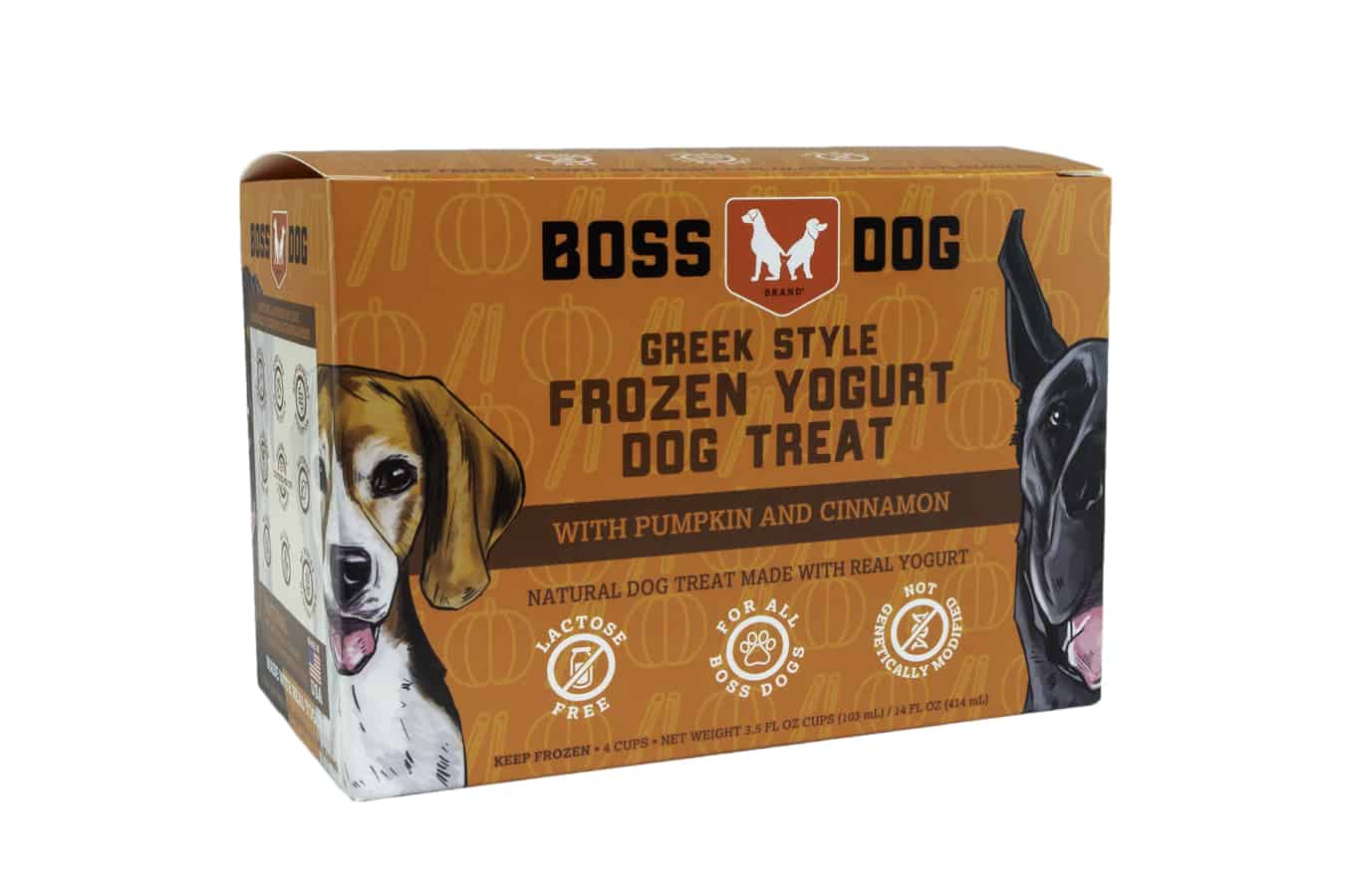 Boss Dog | Frozen Yogurt Cup - 4 Pack Pumpkin Cinnamon