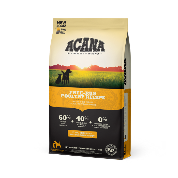 Acana | Free-Run Poultry Heritage Formula Grain-Free Dry Dog Food