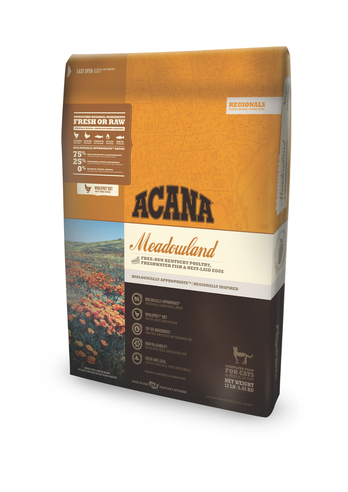 Acana regionals meadowland dry cat deals food