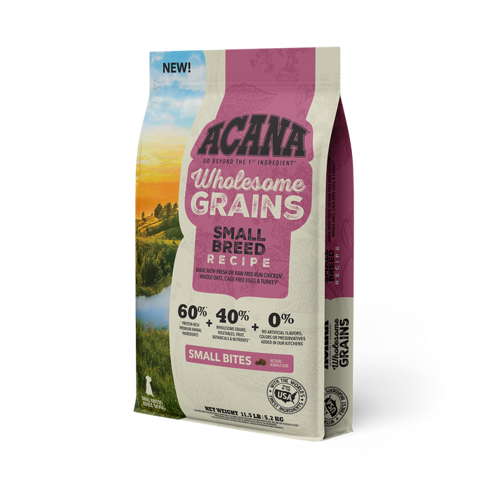 Acana Wholesome Grains Small Breed Recipe Dry Dog Food Pet Spawt