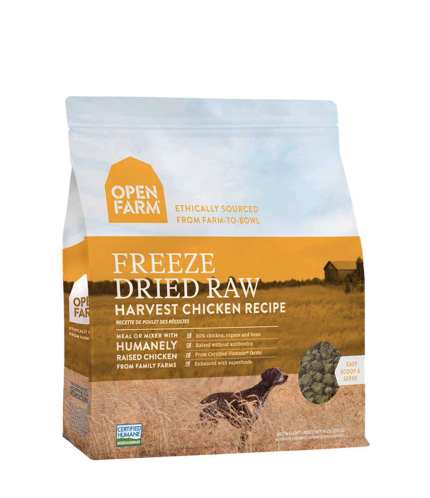 Open Farm | Harvest Chicken Freeze-Dried Raw Dog Food