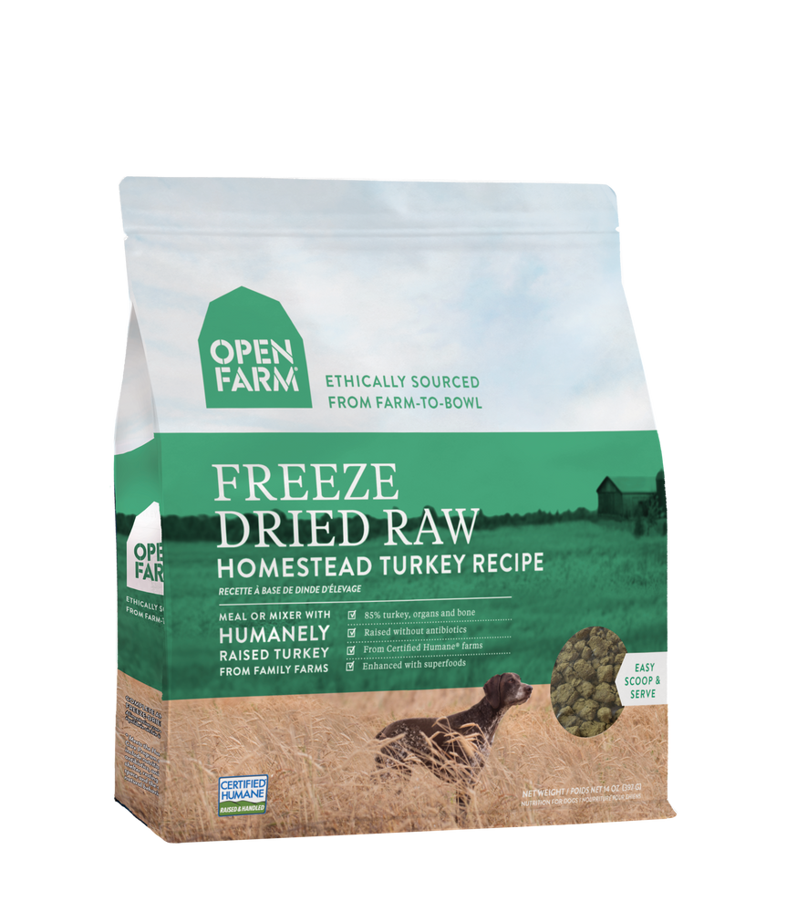Open Farm | Homestead Turkey Freeze-Dried Raw Dog Food