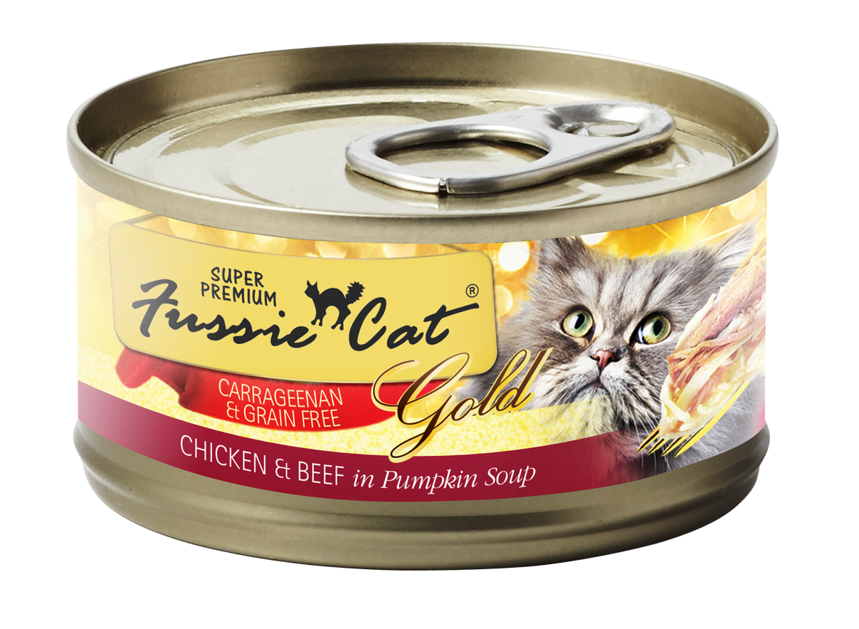 Fussie Cat | Chicken & Beef in Pumpkin Soup Canned Cat Food 2.8 oz