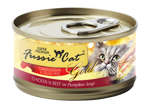 Fussie Cat | Chicken & Beef in Pumpkin Soup Canned Cat Food 2.8 oz